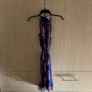 XS Navy blue floral Joie dress